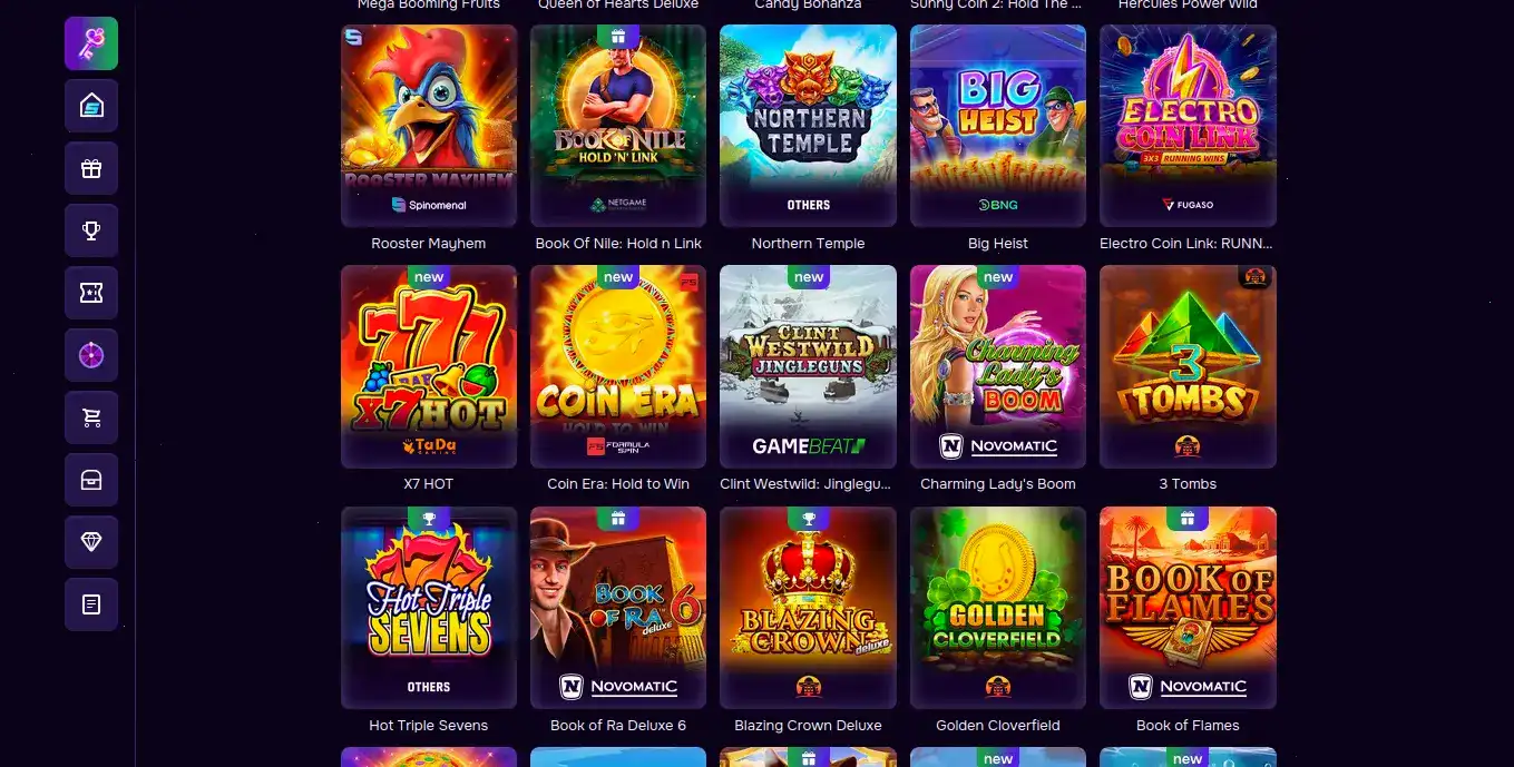 мобильная версия Trix casino слоты